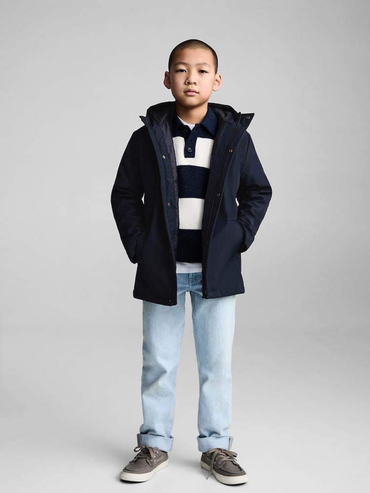 Mango Blue Waterproof Padded Parka - Image 1 of 6