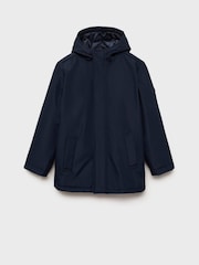 Mango Blue Waterproof Padded Parka - Image 4 of 6