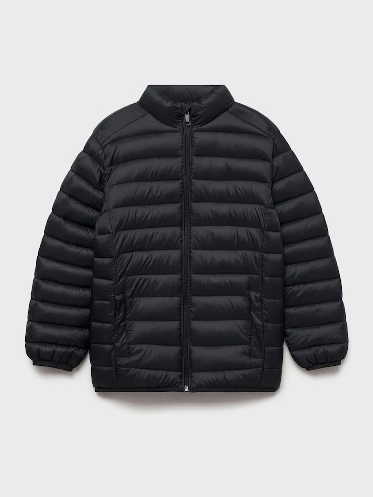 Mango Black Quilted Jacket - Image 1 of 3