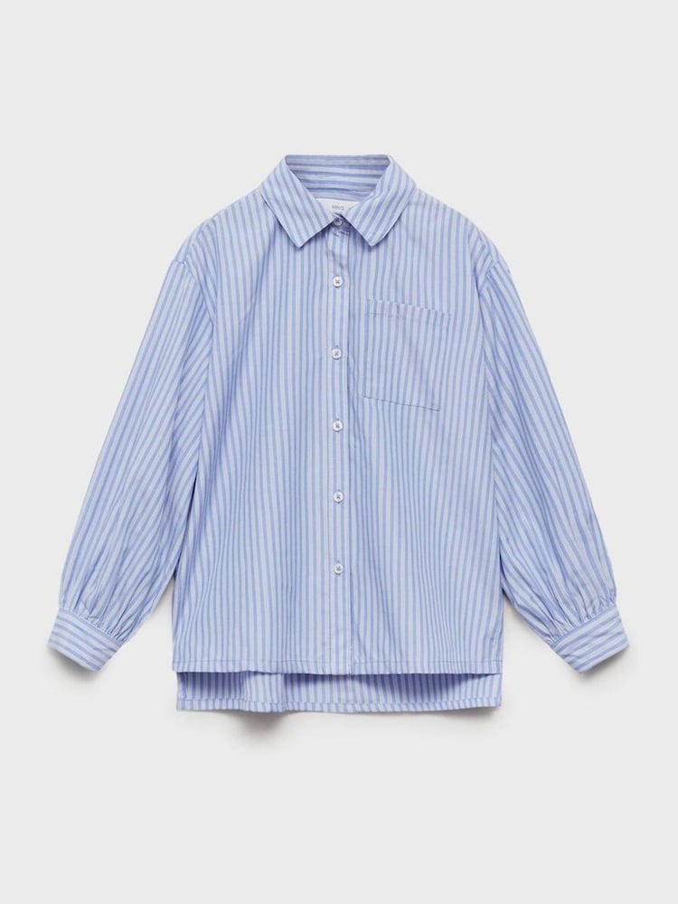 Mango Blue Patricia Shirt - Image 1 of 3 Mango Blue Patricia Shirt - Image 1 of 3