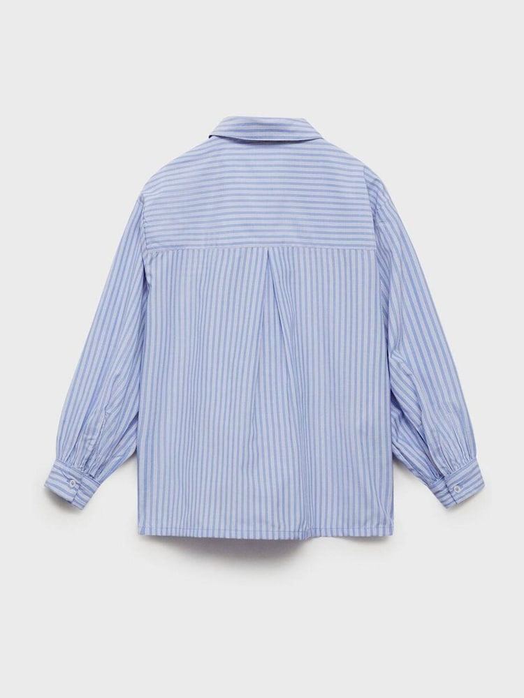 Mango Blue Patricia Shirt - Image 3 of 3 Mango Blue Patricia Shirt - Image 3 of 3
