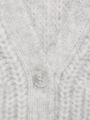Mango Grey Knitted Cardigan - Image 5 of 5