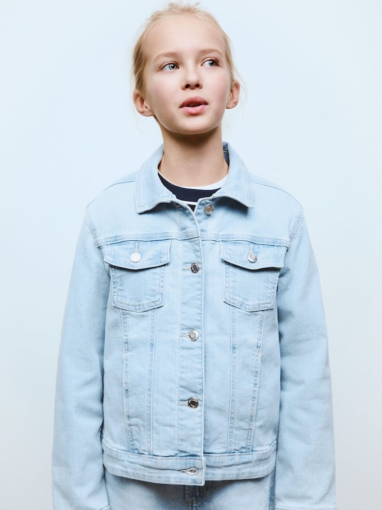 Mango Blue Denim Jacket - Image 2 of 6 Mango Blue Denim Jacket - Image 2 of 6