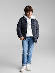 Mango Blue Quilted Jacket - Image 1 of 6
