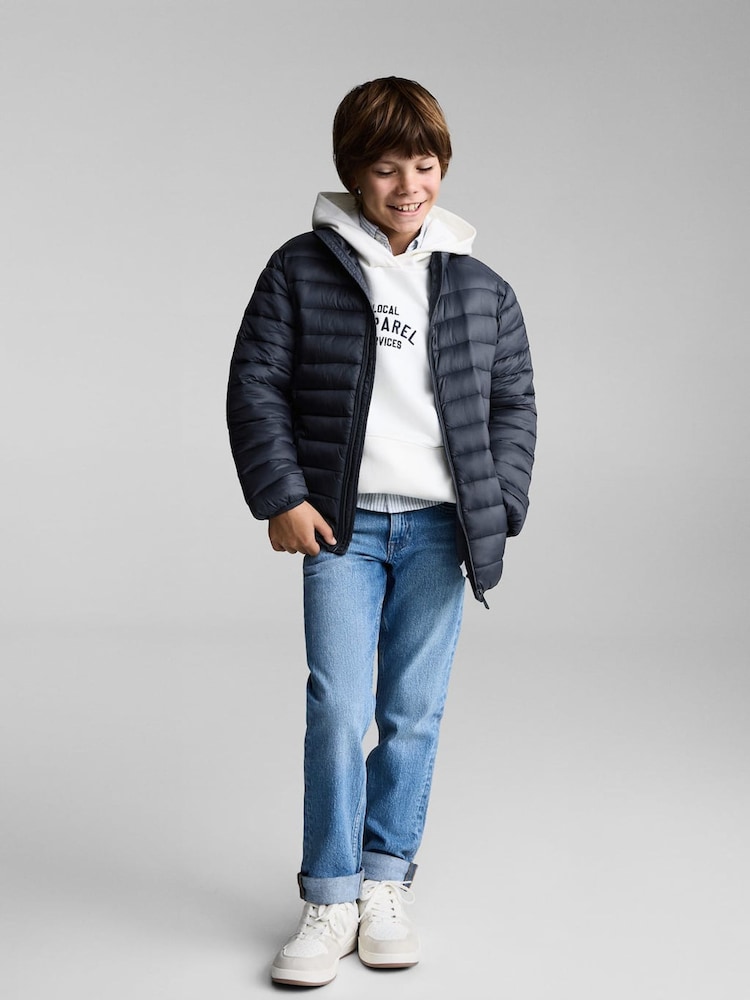 Mango Blue Quilted Jacket - Image 1 of 6