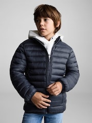Mango Blue Quilted Jacket - Image 2 of 6