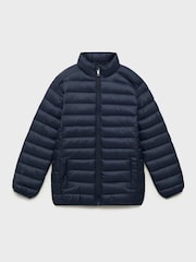 Mango Blue Quilted Jacket - Image 4 of 6
