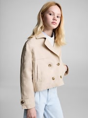 Mango Cream Double-Breasted Jacket With Lapels - Image 2 of 6