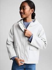 Mango Grey Quilted Hooded Jacket - Image 2 of 6