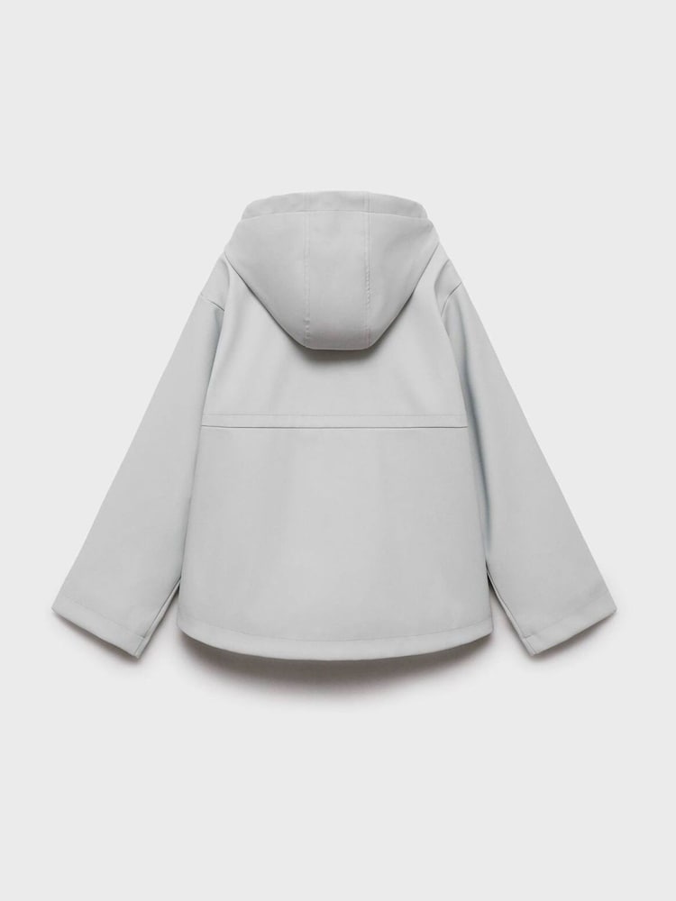 Mango Grey Quilted Hooded Jacket - Image 5 of 6