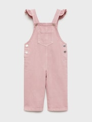Mango Pink Long Denim Dungarees - Image 4 of 6