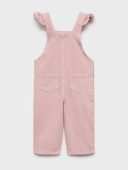 Mango Pink Long Denim Dungarees - Image 5 of 6