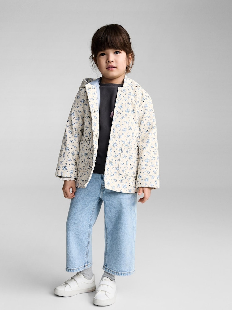 Mango Cream Hooded Water-Repellent Parka - Image 1 of 6