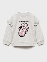 Mango Grey Rolling Stones Graphic Sweatshirt - Image 1 of 3