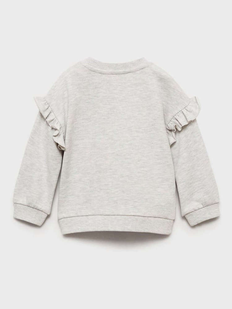 Mango Grey Rolling Stones Graphic Sweatshirt - Image 2 of 3 Mango Grey Rolling Stones Graphic Sweatshirt - Image 2 of 3