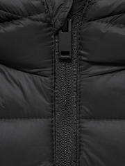 Mango Black Quilted Gilet With Hood - Image 3 of 3