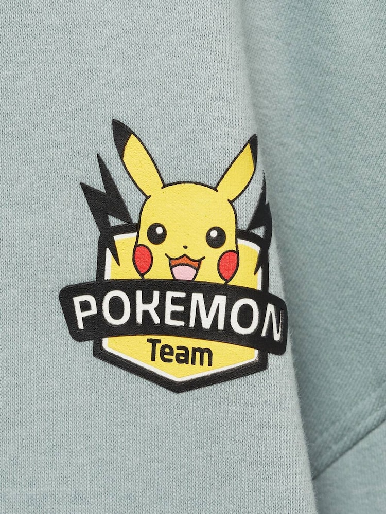 Mango Blue Pokemon Print Hoodie - Image 3 of 3 Mango Blue Pokemon Print Hoodie - Image 3 of 3