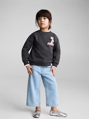 Mango Grey Mickey Mouse Print Sweatshirt - Image 1 of 6