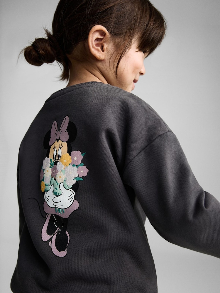 Mango Grey Mickey Mouse Print Sweatshirt - Image 2 of 6 Mango Grey Mickey Mouse Print Sweatshirt - Image 2 of 6