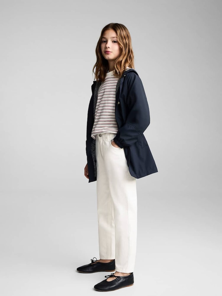 Mango Cream Relaxed Jeans - Image 1 of 4
