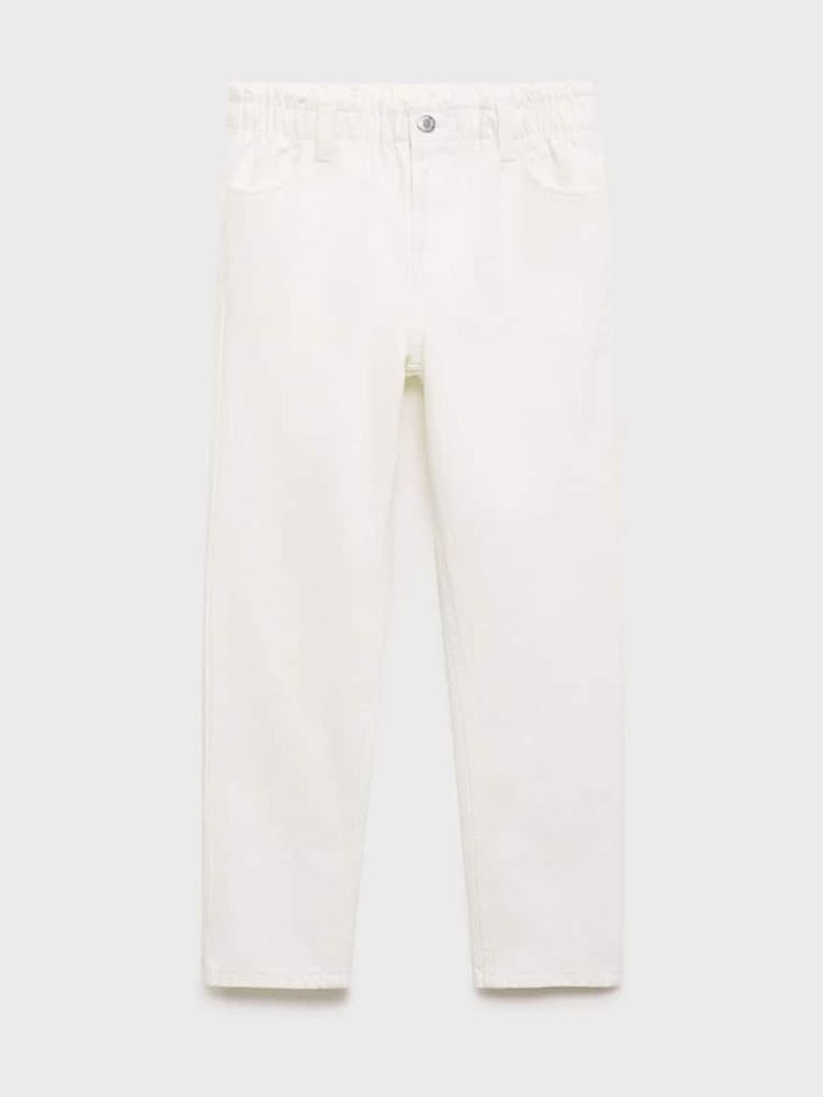 Mango Cream Relaxed Jeans - Image 2 of 4
