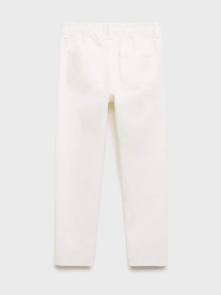 Mango Cream Relaxed Jeans - Image 3 of 4