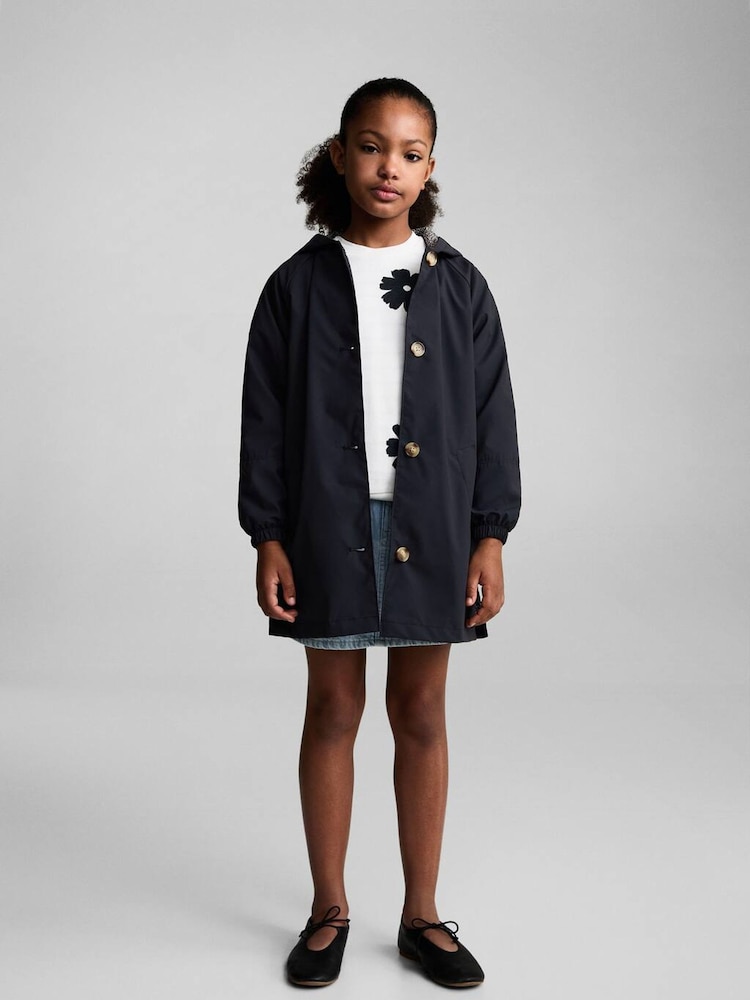 Mango Blue Water-Repellent Jacket - Image 1 of 6