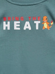 Mango Green Pokemon Print 100% Cotton Long Sleeve T-Shirt - Image 3 of 3