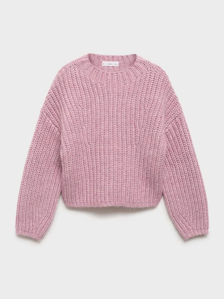 Mango Pink Knitted Ribbed Jumper - Image 2 of 4