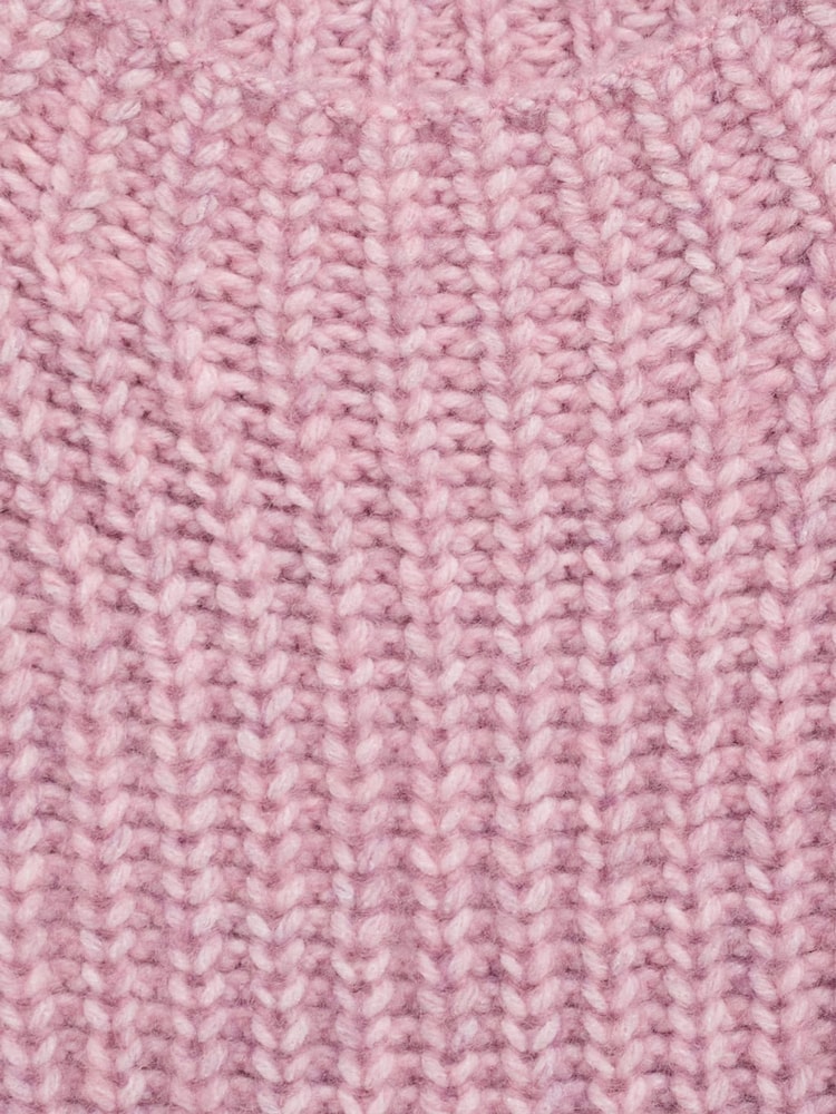 Mango Pink Knitted Ribbed Jumper - Image 4 of 4