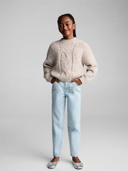 Mango Blue Relaxed Jeans - Image 1 of 6