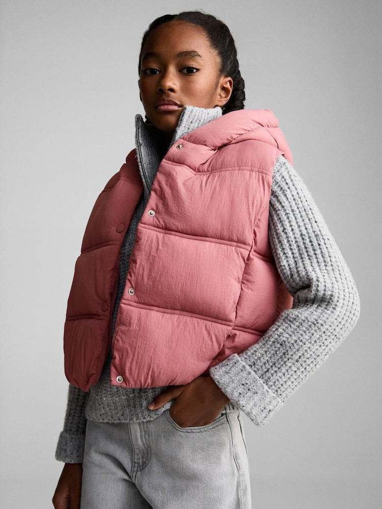 Mango Black Puffer Gilet - Image 2 of 6 Mango Black Puffer Gilet - Image 2 of 6