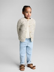 Mango Cream Floral Quilted Jacket - Image 1 of 5