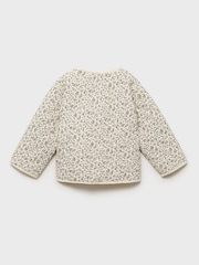 Mango Cream Floral Quilted Jacket - Image 4 of 5