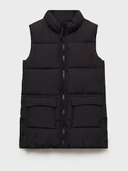 Mango Black Puffer Gilet - Image 4 of 6