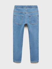 Mango Blue Drawstring Blue Relaxed Jeans - Image 2 of 3