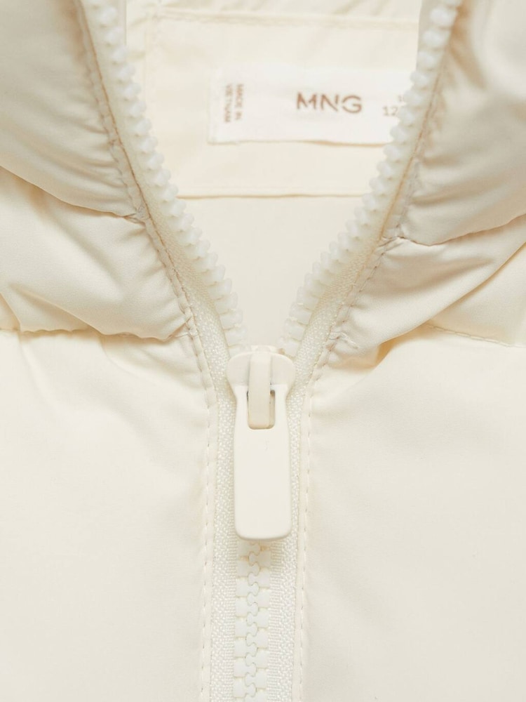 Mango Cream Puffer Gilet - Image 6 of 6