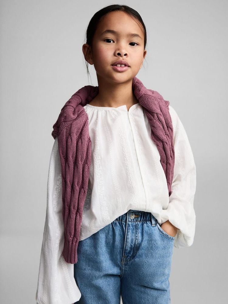 Mango Blue Relaxed Jeans - Image 1 of 5