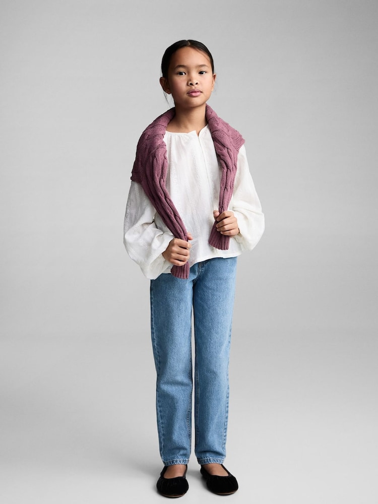 Mango Blue Relaxed Jeans - Image 2 of 5