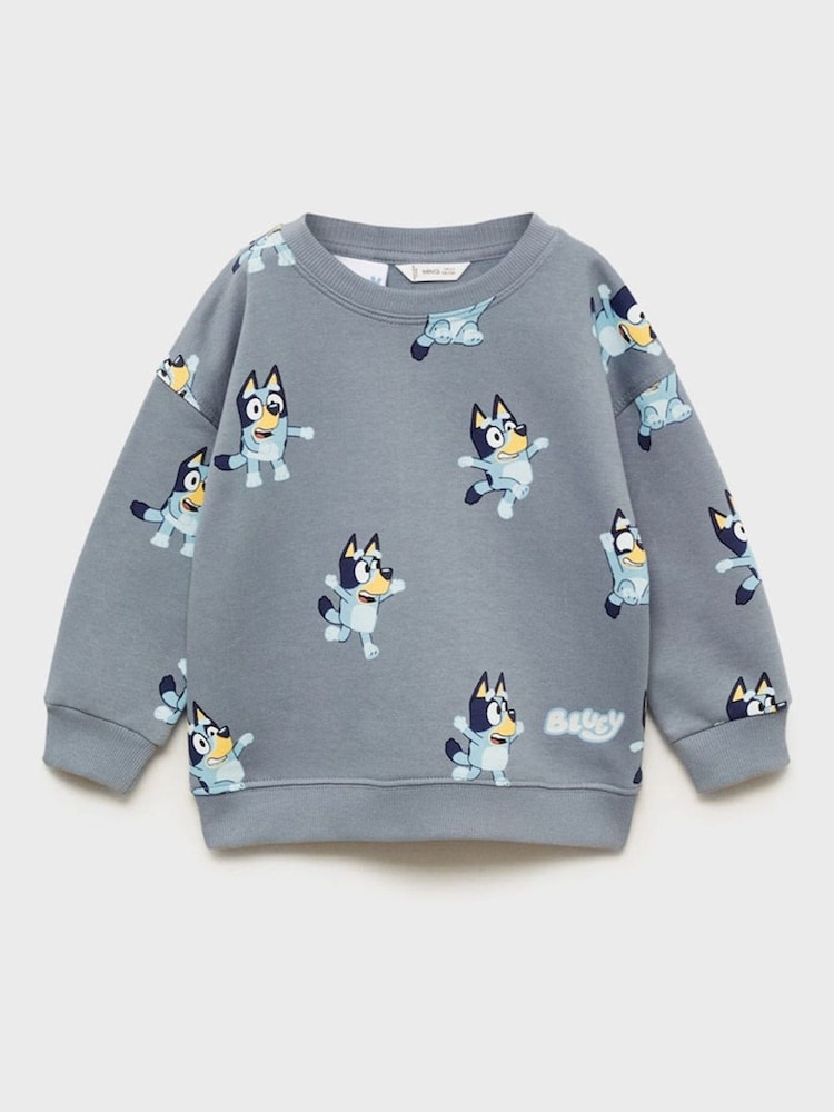 Mango Grey Bluey Print Sweatshirt - Image 1 of 3