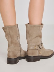 Simply Be Suede Harness Buckle Boots In Wide Fit - Slika 3 iz 5