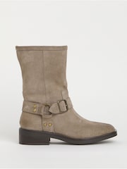Simply Be Suede Harness Buckle Boots In Wide Fit - Slika 5 iz 5