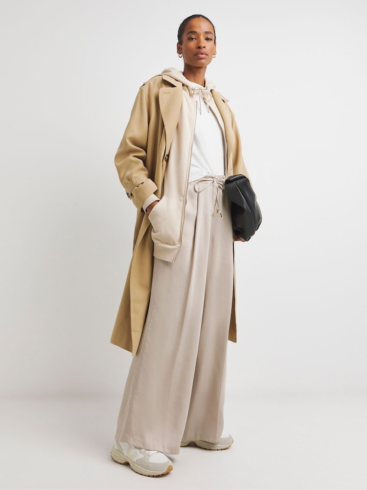 JD Williams Natural Longline Zip Hoodie - Image 4 of 4 JD Williams Natural Longline Zip Hoodie - Image 4 of 4