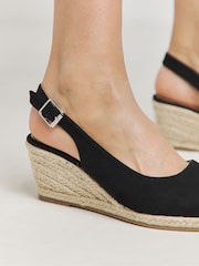 JD Williams Slingback Espadrilles In Extra Wide Fit - Imagen 4 de 5