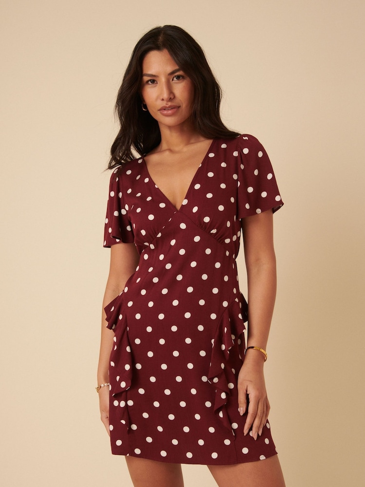 Nobodys Child Brown Betty Dot Lyndsey Mini Dress - Image 1 of 5