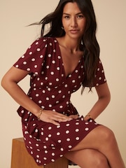 Nobodys Child Brown Betty Dot Lyndsey Mini Dress - Image 4 of 5