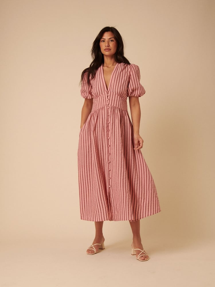 Nobodys Child Pink Starlight Midi Dress - Image 1 of 5