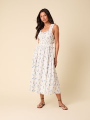 Nobodys Child White Sleeveless Ariel Midi Dress - Image 1 of 5