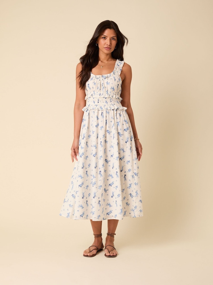 Nobodys Child White Sleeveless Ariel Midi Dress - Image 2 of 5