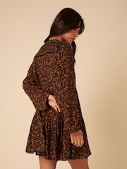 Nobodys Child Black Betsie Ditsy Marley Mini Dress - Image 2 of 5